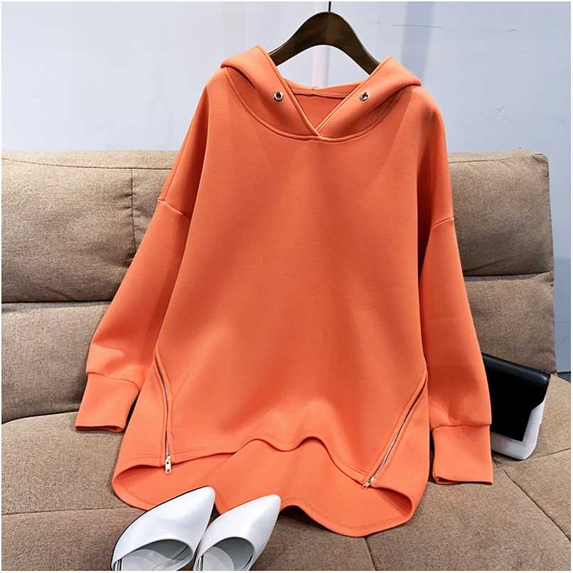 Womens Hoodies Sweatshirt Autumn Korean Thin Long Sleeve Side Zipper Harajuku Loose Oversized Pullovers Female Sudadera Mujer 211109, Pink
Womens Hoodies Sweatshirt Autumn Korean Thin Long Sleeve Side Zipper Harajuku Loose Oversized Pullovers Female Sudadera Mujer 211109, Pink