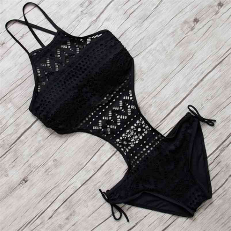 Sexy Swimsuit Backless Halter Beach Swimwear Crochet Bikini Bathing Suit Black Swimming For Women 210629, Black 1
Sexy Swimsuit Backless Halter Beach Swimwear Crochet Bikini Bathing Suit Black Swimming For Women 210629, Black 1