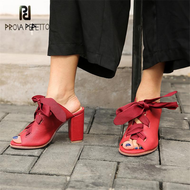 Slippers Prova Perfetto Sexy Red Women Summer Gladiator Sandals Lace Up Chunky High Heels Pumps Sandalias Mujer Slides
Slippers Prova Perfetto Sexy Red Women Summer Gladiator Sandals Lace Up Chunky High Heels Pumps Sandalias Mujer Slides