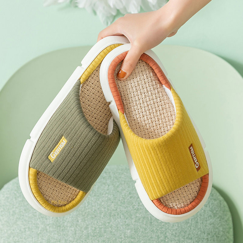 New Spring/Autumn Women Slippers Men Cotton Hemp Flip Flops House Indoor Soft EVA Concise Strip Couples Shoes Bedroom, Blue
New Spring/Autumn Women Slippers Men Cotton Hemp Flip Flops House Indoor Soft EVA Concise Strip Couples Shoes Bedroom, Blue