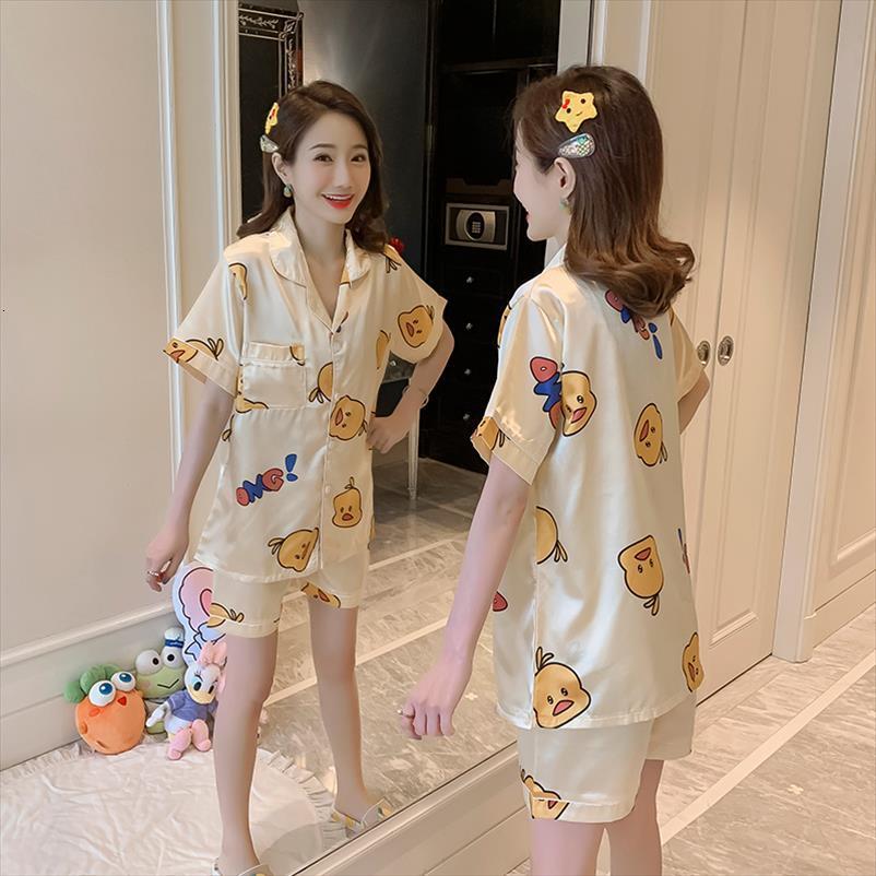 summer pajamas set silk womens sleepwears pjs short sleeved sleeping shorts wear femme satin pijama nightwear suit, Black;red
summer pajamas set silk womens sleepwears pjs short sleeved sleeping shorts wear femme satin pijama nightwear suit, Black;red
