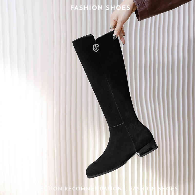 boots genuine leather knee-boots woman plus size 22-26.5cm lateral zipper long winter 3/5cm heel women's low3, Black
boots genuine leather knee-boots woman plus size 22-26.5cm lateral zipper long winter 3/5cm heel women's low3, Black