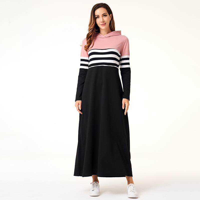 Womens Plus Size Dresses Casual Dresses Women Hoodie Long Sleeve Striped Patchwork Dress Loose Female Fashion Clothing, As pic
Womens Plus Size Dresses Casual Dresses Women Hoodie Long Sleeve Striped Patchwork Dress Loose Female Fashion Clothing, As pic