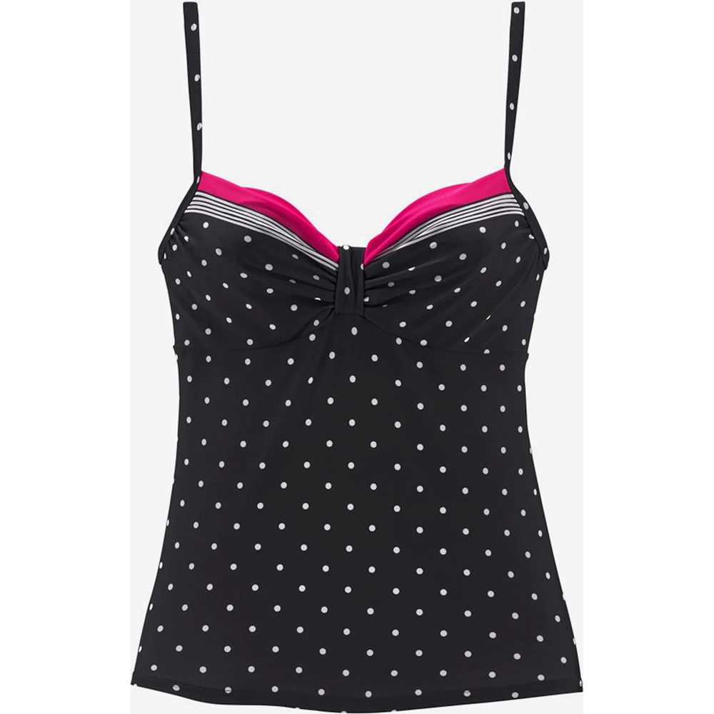 Women Two Piece Tankini Swimwear Classic Push Up Swimsuit Tummy Control Dot Summer Beach Bathing Suit 210324