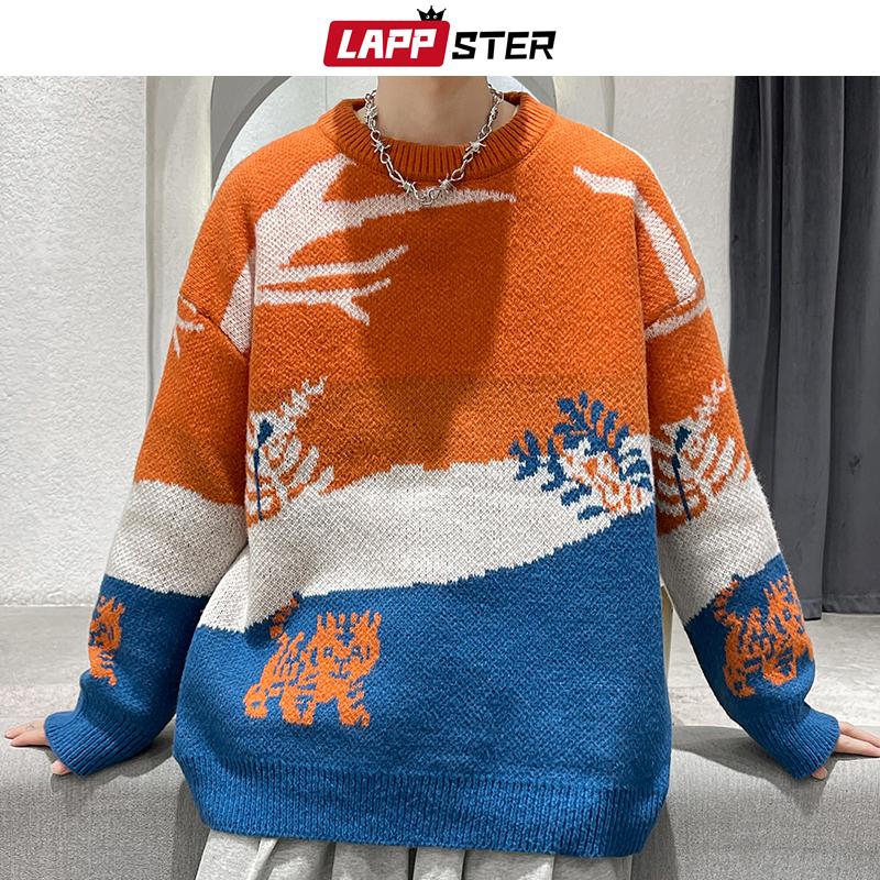 Men's Sweaters LAPPSTER Men Patchwork Vintage Harajuku Knitted Sweater 2021 Mens Winter Kpop Fashion Streetwear Pullovers Man Japanese, White;black
Men's Sweaters LAPPSTER Men Patchwork Vintage Harajuku Knitted Sweater 2021 Mens Winter Kpop Fashion Streetwear Pullovers Man Japanese, White;black