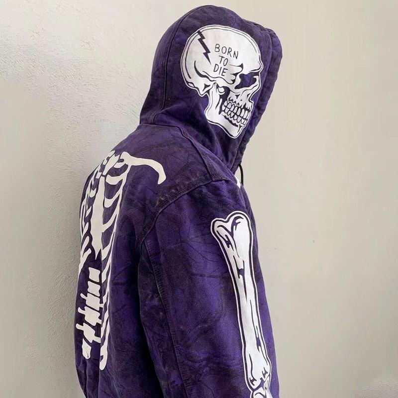 Men' Jackets Bigorange Hip Hop Graffiti Fashion High Street Cardigan Jacket Oversized Hoodie Skull Painting Sweatshirttop
Men' Jackets Bigorange Hip Hop Graffiti Fashion High Street Cardigan Jacket Oversized Hoodie Skull Painting Sweatshirttop