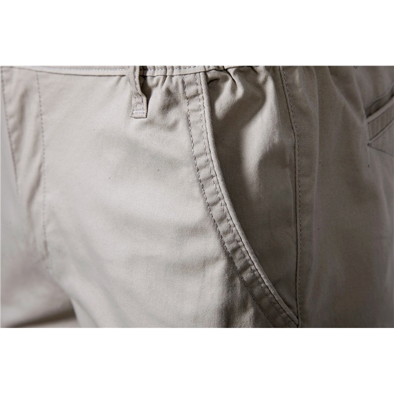 New Summer 100% Cotton Solid Shorts Men High Quality Casual Business Social Elastic Waist Men Shorts 10 Colors Beach Shorts 210323