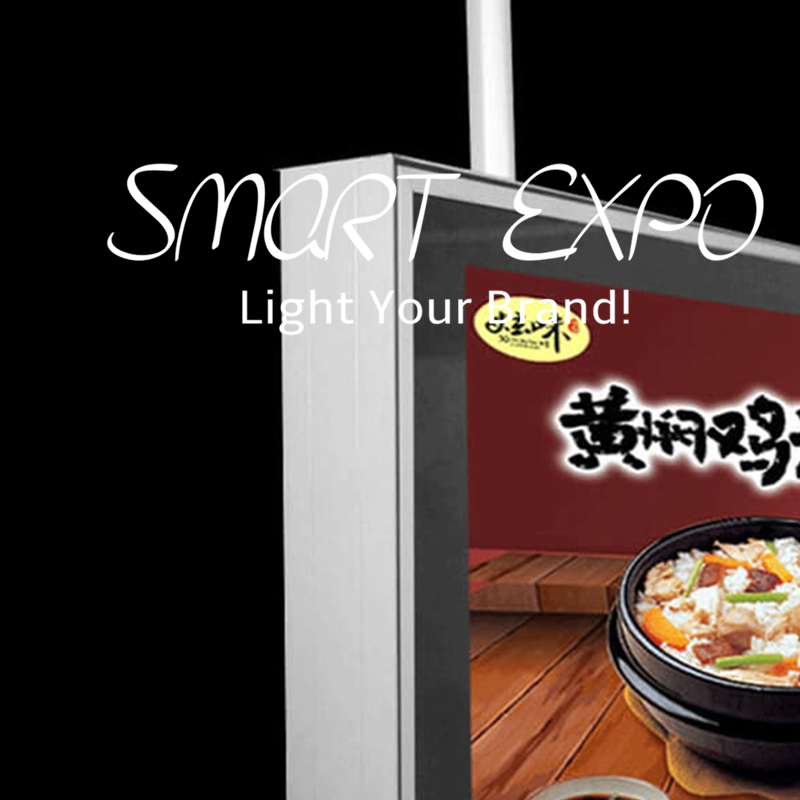Advertising Display 60*90cm Restaurant Menu Displaying Double Sides LED Light Box Featuring 42mm Thickness Aluminum Frame with Wooden Case Packing