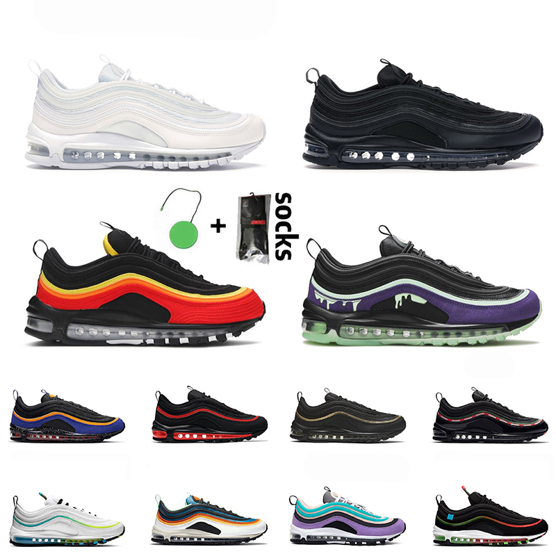 Top Quality Men Womens 97s Running Shoes Sneakers Trainers 97 Triple Black White Hanshin Tigers Metallic Gold Bred Have Day Worldwide Silver Bullet
Top Quality Men Womens 97s Running Shoes Sneakers Trainers 97 Triple Black White Hanshin Tigers Metallic Gold Bred Have Day Worldwide Silver Bullet