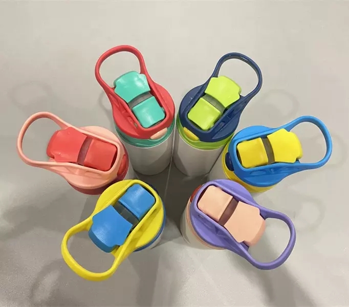 12oz Sublimation Straight Kids Tumbler Sippy cup Children Water Bottle Blank white Stainless Steel insulated student drinking cup 6 colors - view 4