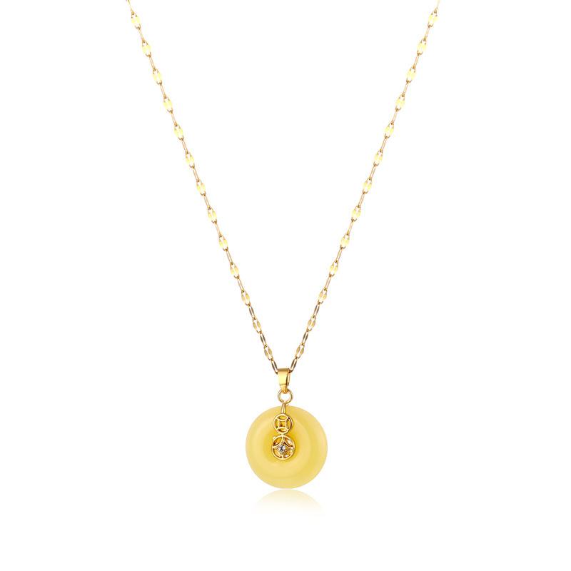 Pendant Necklaces Fashion Low Price Jewelry Luxurious Titanium Steel Style Gold Female's Choker Party Necklace For Girls
Pendant Necklaces Fashion Low Price Jewelry Luxurious Titanium Steel Style Gold Female's Choker Party Necklace For Girls