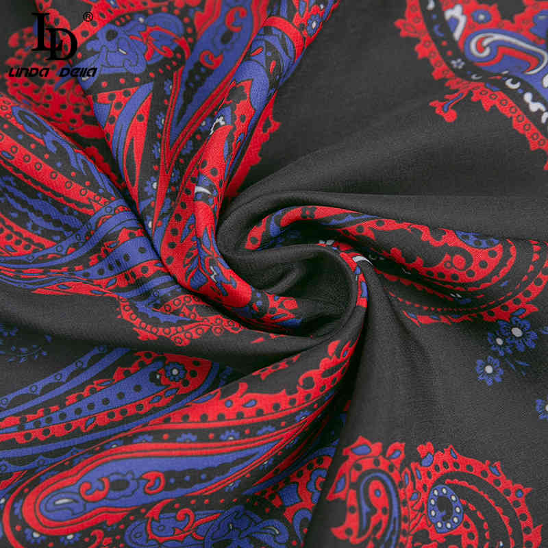 Fashion Runway Designer Summer Party Dress Women Flare Sleeve Elastic waist Floral print Vintage Midi 210522