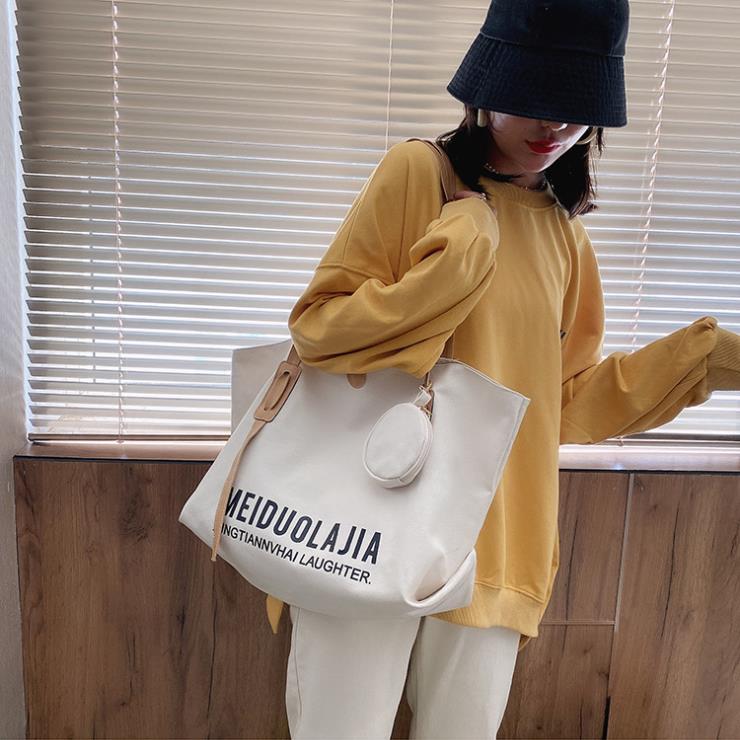 Large Capacity Portable Totes 2021 Female Bag Messenger Shoulder Fashion Canvas Bags, Black
Large Capacity Portable Totes 2021 Female Bag Messenger Shoulder Fashion Canvas Bags, Black