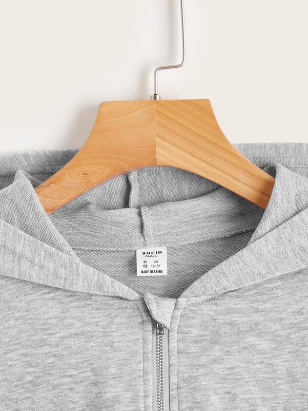 Teen Girls Kangaroo Pocket Zip Up Hoodie SHE