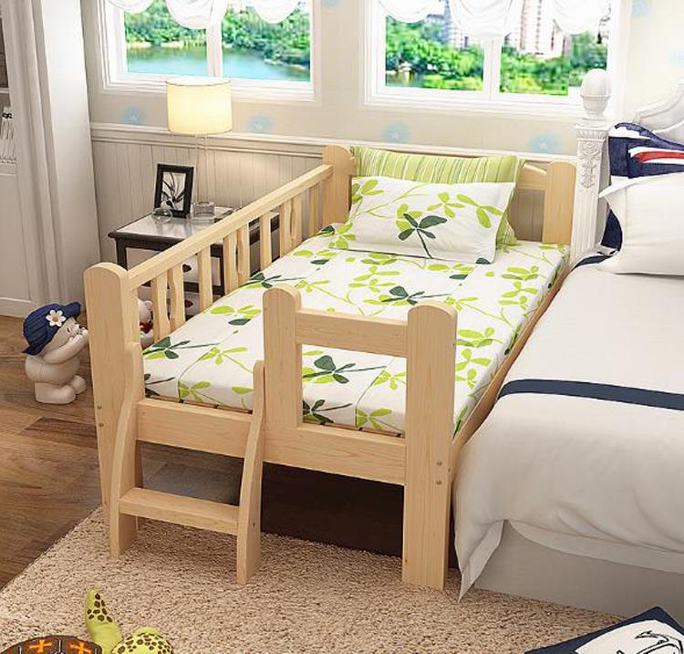 Baby Cribs Solid Wood Toddler Bed With Guardrail Small Infant Bedside Single Widening Splicing Children Beds No Mattress
Baby Cribs Solid Wood Toddler Bed With Guardrail Small Infant Bedside Single Widening Splicing Children Beds No Mattress