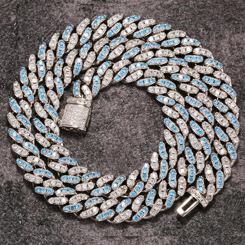 Chokers BOEYCJR Hip Hop Cuban Chain Blue Zircon Choker Necklace&Pendant Short Fashion Jewelry Punk Pendant Necklace For Men
Chokers BOEYCJR Hip Hop Cuban Chain Blue Zircon Choker Necklace&Pendant Short Fashion Jewelry Punk Pendant Necklace For Men