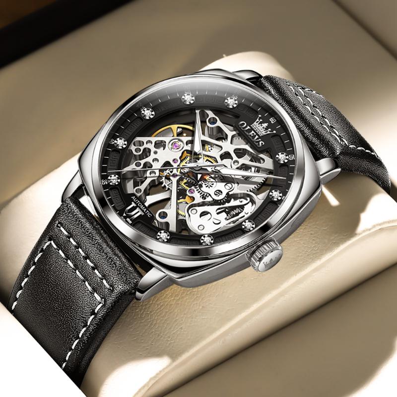 Wristwatches Top Men's Watches Automatic Mechanical Watch Noctilucent Skeleton Sport Waterproof For Men Relogio Masculino, Gold
Wristwatches Top Men's Watches Automatic Mechanical Watch Noctilucent Skeleton Sport Waterproof For Men Relogio Masculino, Gold