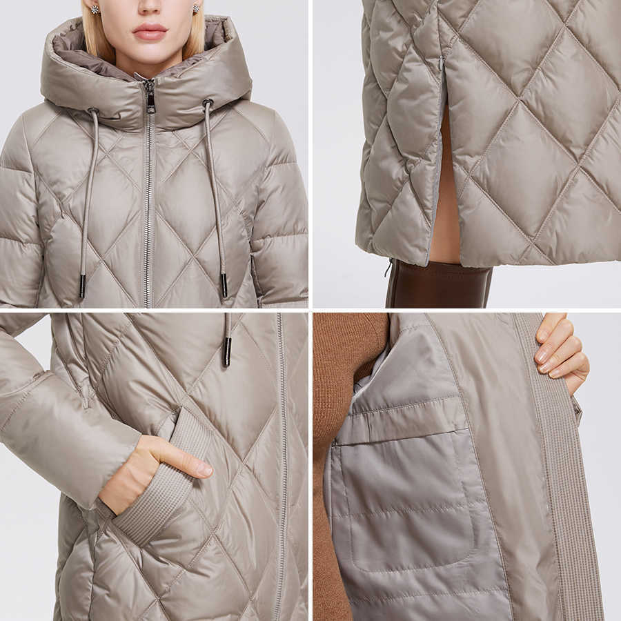 MIEGOFCE Winter Ladies Jacket Lengthened Style Women Padded Parka Thickened Warm Cotton Coat D21845 211011