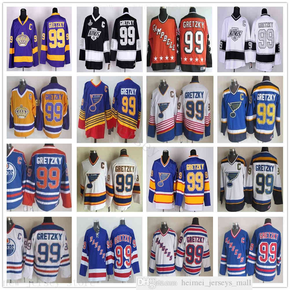 Vintage CCM Stitched Ice Hockey 99 Wayne Gretzky Jerseys StLouisBlues LosAngelesKings Retro Blue White Black Yellow Orange Jersey, Same as picture
Vintage CCM Stitched Ice Hockey 99 Wayne Gretzky Jerseys StLouisBlues LosAngelesKings Retro Blue White Black Yellow Orange Jersey, Same as picture