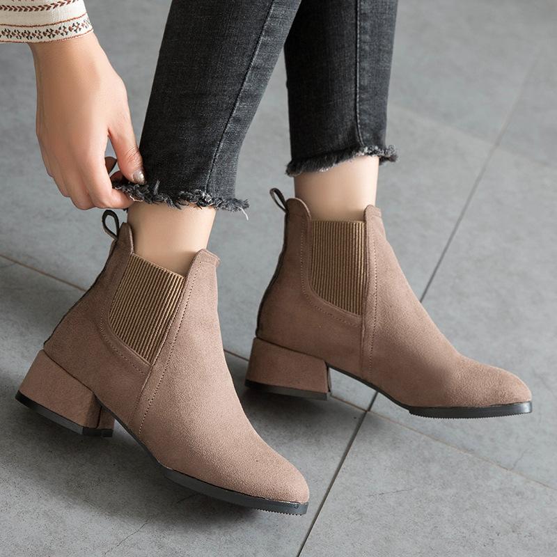 Autumn Elastic Band Ankle Boots For Women Shoes Woman Female Suede Slip On Plus Size 43 Low Heels Ladies, Black
Autumn Elastic Band Ankle Boots For Women Shoes Woman Female Suede Slip On Plus Size 43 Low Heels Ladies, Black