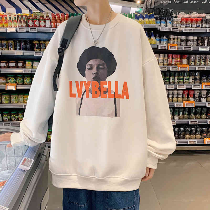 men's hoodies & sweatshirts oversized crewneck sweatshirts for korean men fashion printed teen clothes plus size harajuku streetwear ma, Black
men's hoodies & sweatshirts oversized crewneck sweatshirts for korean men fashion printed teen clothes plus size harajuku streetwear ma, Black