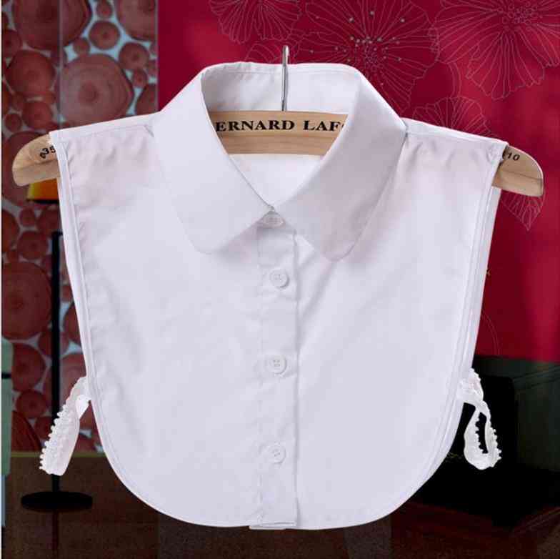 Fashion Young Ladies Women Cotton Detachable Lapel Lattice Shirt Fake Collar Solid Color Blouse Neckwear Clothing, White;black
Fashion Young Ladies Women Cotton Detachable Lapel Lattice Shirt Fake Collar Solid Color Blouse Neckwear Clothing, White;black