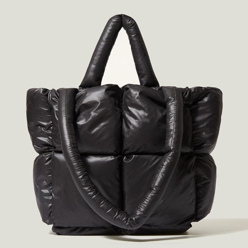 Evening Bags Japan Style Winter Designer Women Handbag Cotton Puffer Knitting Tote Female Shoulder Purse Soft Warm Large, White
Evening Bags Japan Style Winter Designer Women Handbag Cotton Puffer Knitting Tote Female Shoulder Purse Soft Warm Large, White