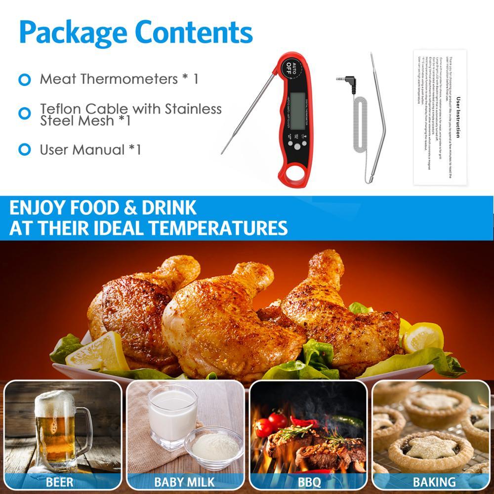 Oria thermometer of digital foods cooks thermometer meat milk cooks barbecue probe electronic oven tools dwaterproof water kitchen