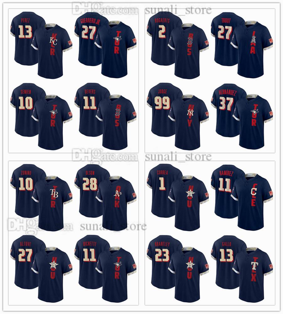 2021 All-Star Baseball Jerseys Mike Zunino Matt Olson Jose Altuve Bo Bichette Carlos Correa José RamÃrez Michael Brantley Joey Gallo Adolis, Blue;black
2021 All-Star Baseball Jerseys Mike Zunino Matt Olson Jose Altuve Bo Bichette Carlos Correa José RamÃrez Michael Brantley Joey Gallo Adolis, Blue;black
