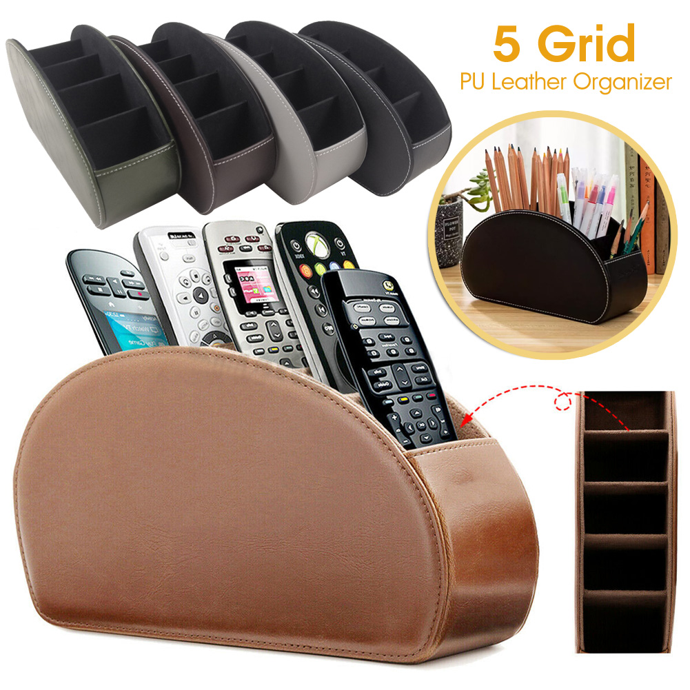 5 Grid Pu eather Organizer Remote Contro Phone And Tv Hoder Desk Storage Box Cosmetics Brush Storage Hoder
5 Grid Pu eather Organizer Remote Contro Phone And Tv Hoder Desk Storage Box Cosmetics Brush Storage Hoder