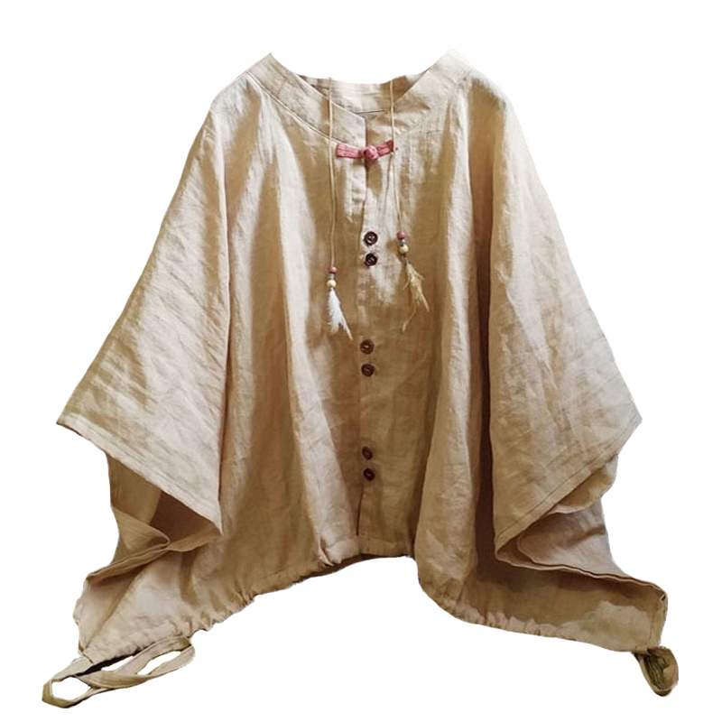 Johnature Women Bat Sleeve Vintage Shirts And Tops Solid Color Stand Half Sleeve Blouses Spring Button Ramie Shirts 210521, White
Johnature Women Bat Sleeve Vintage Shirts And Tops Solid Color Stand Half Sleeve Blouses Spring Button Ramie Shirts 210521, White
