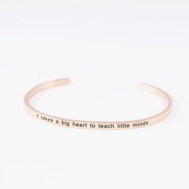 Inspirational Stainless Steel Bracelets For Women Engraved Positive Letters & Bangle Party Gift
Inspirational Stainless Steel Bracelets For Women Engraved Positive Letters & Bangle Party Gift