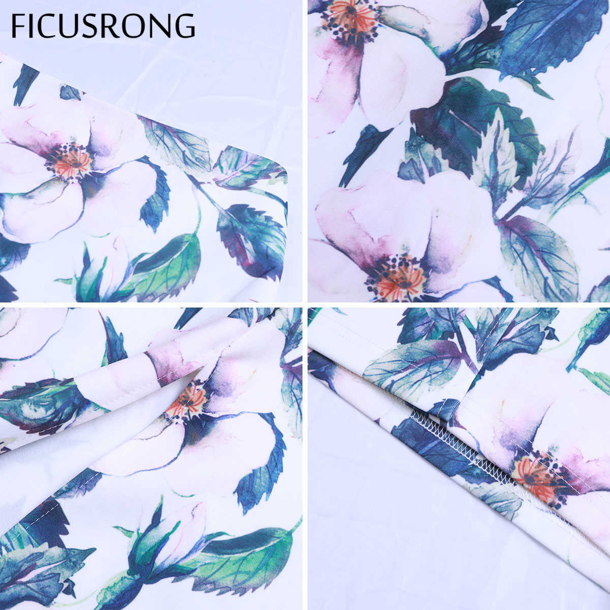 Fashion Spring Summer Style Pencil Skirt Women High Waist Green s Vintage Elegant Bodycon Floral Print Midi FICUSRONG 210621