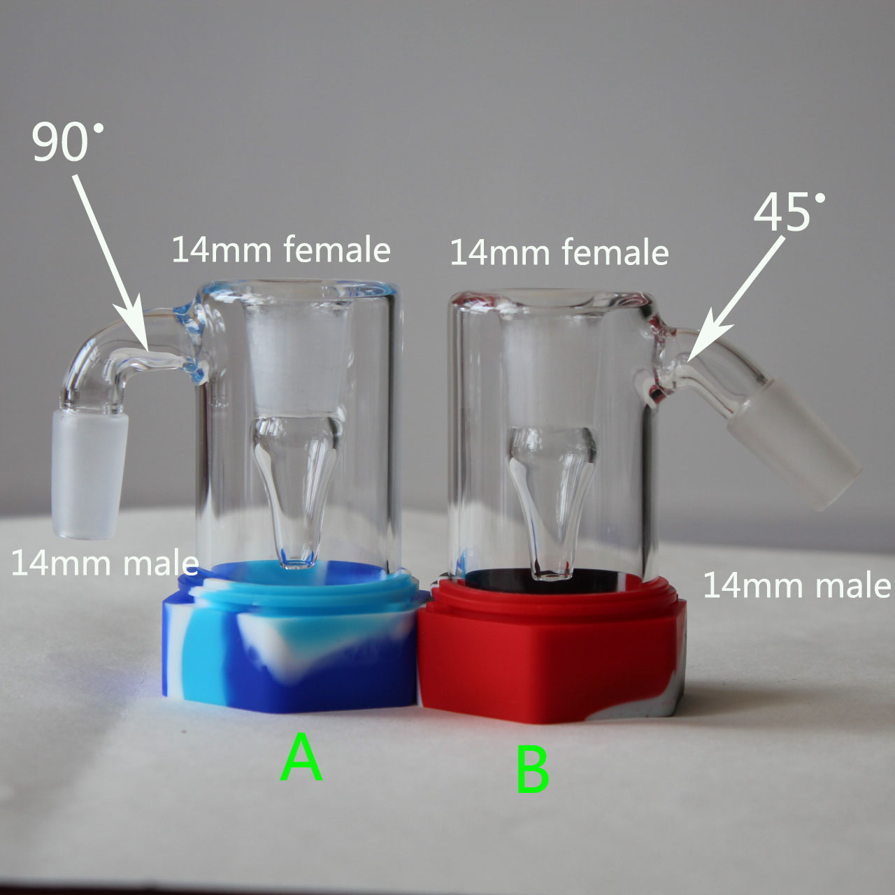 2021 Smoking glass wax reclaimer ash catcher with colorful silicone contain straight style all 14mm joint for bong water pipes
2021 Smoking glass wax reclaimer ash catcher with colorful silicone contain straight style all 14mm joint for bong water pipes