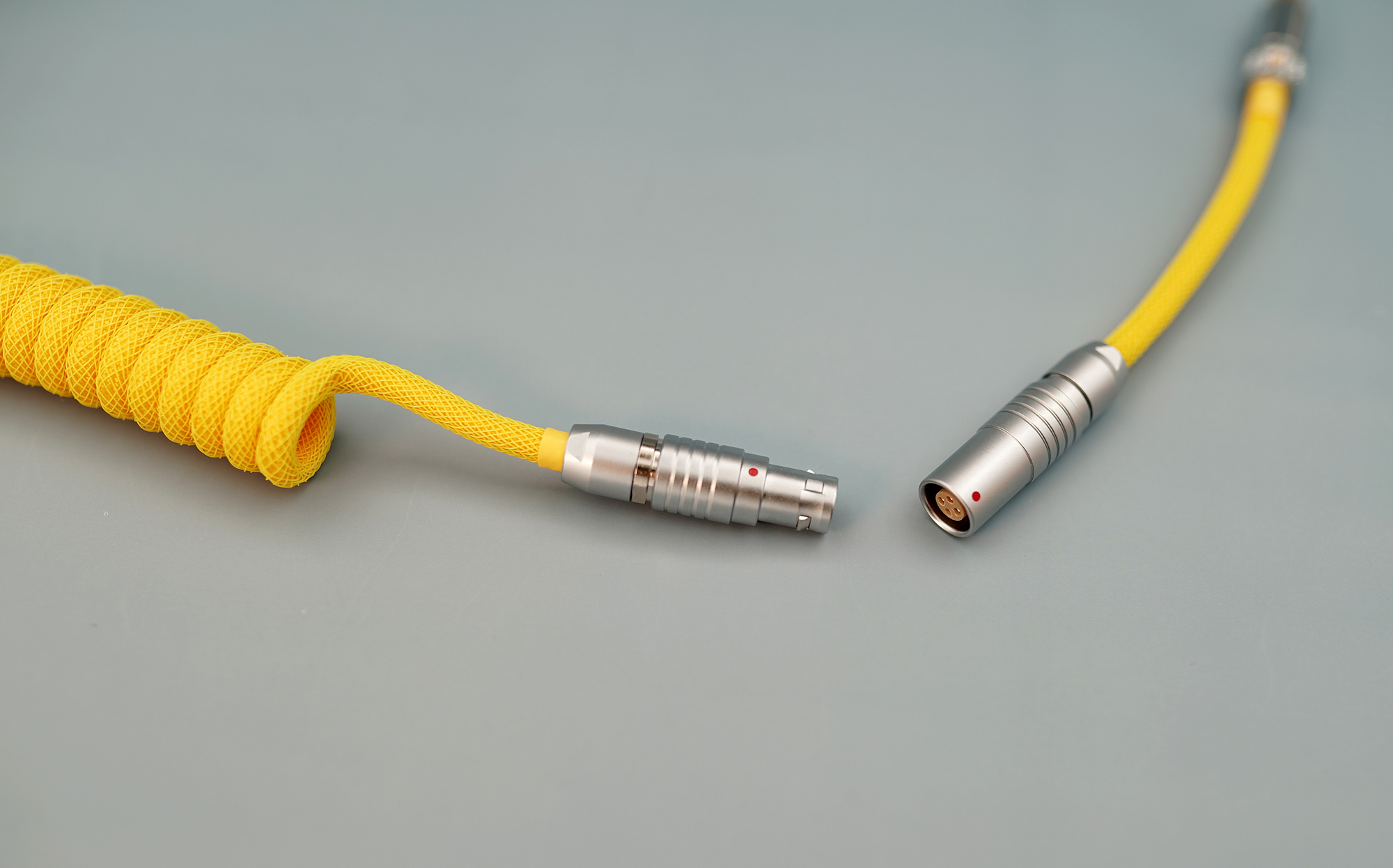 GeekCable Handmade Customized Mechanical Keyboard Data Cable Theme Canoe Volt Electrophoresis Yellow