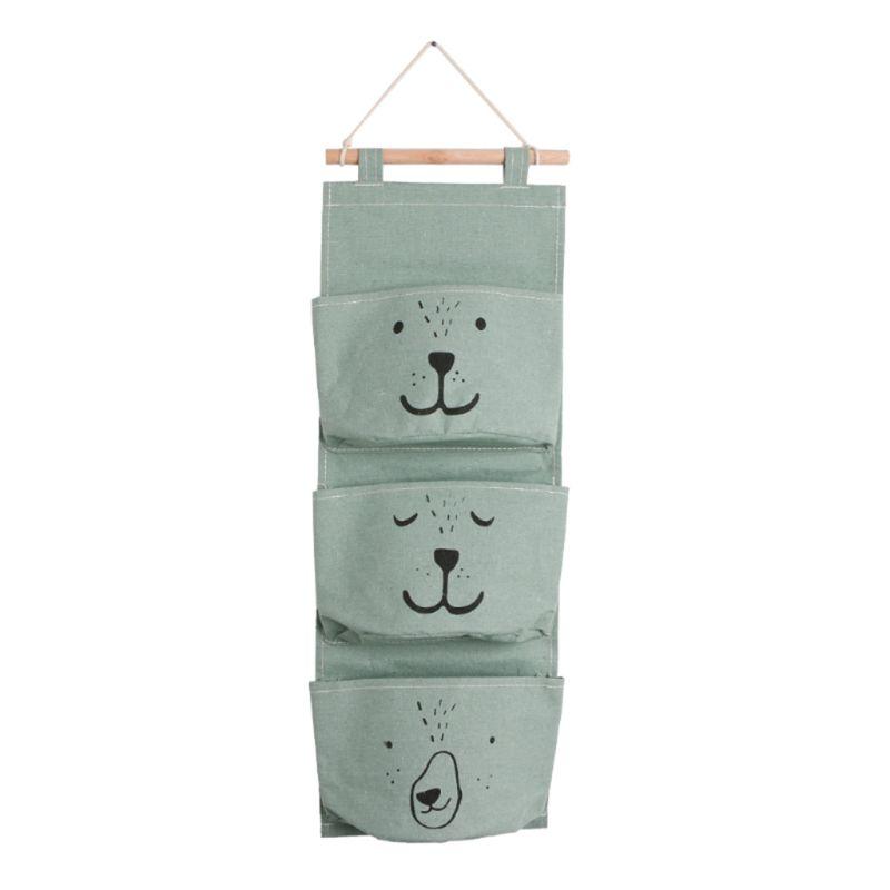 Multi Storey Linen Hanging Bag Waterproof 3 Pockets Cartoon Face Storage LXAC Boxes & Bins
Multi Storey Linen Hanging Bag Waterproof 3 Pockets Cartoon Face Storage LXAC Boxes & Bins