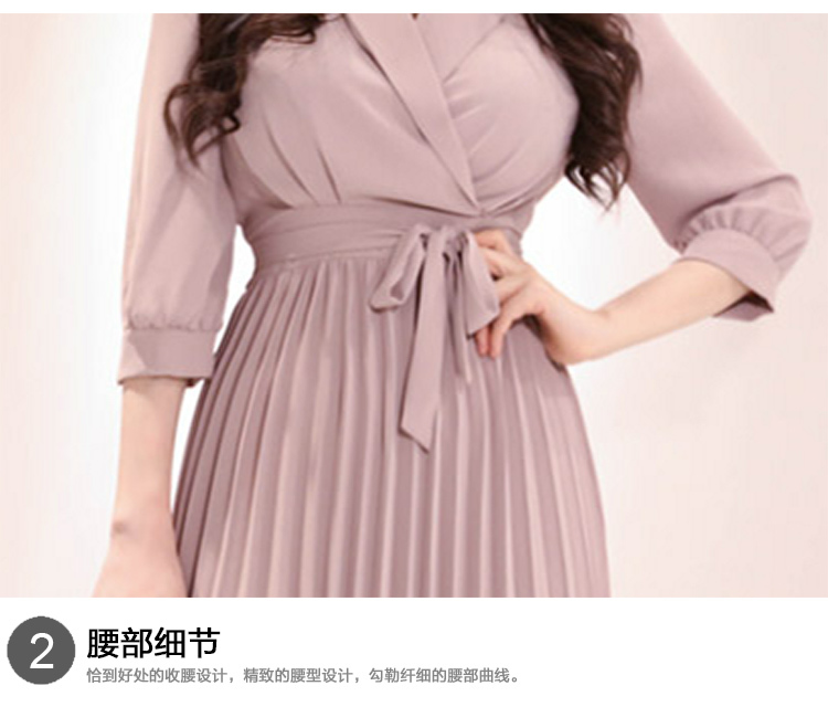 Spring Elegant Women Dress Office Lady Dress High Street Pleated Sashes Dress Work Wear Business Casual Vestidos 210518