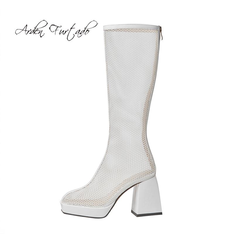 Arden Furtado 2021 Fashion Summer Boots Women's Back Zipper White Square Head Chunky Heels Wire Side Knee High, Black
Arden Furtado 2021 Fashion Summer Boots Women's Back Zipper White Square Head Chunky Heels Wire Side Knee High, Black