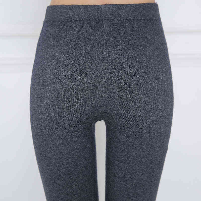 YSC winter sale style Momen Cashmere Warm Pants Knitted Long Pure color Leggings High-quality Medium thickness 211204