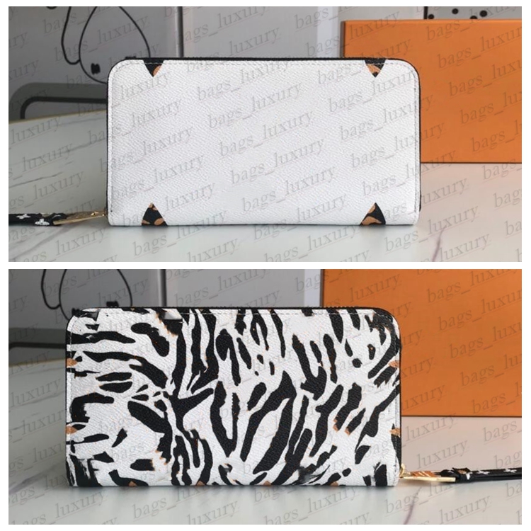 Genuine Leather Long Wallets Leopard Grain Zipply Coin 2 Colors Black Fashion Billfold Flower Imprinted Square Purse Clutch Bags With Box, A2
Genuine Leather Long Wallets Leopard Grain Zipply Coin 2 Colors Black Fashion Billfold Flower Imprinted Square Purse Clutch Bags With Box, A2