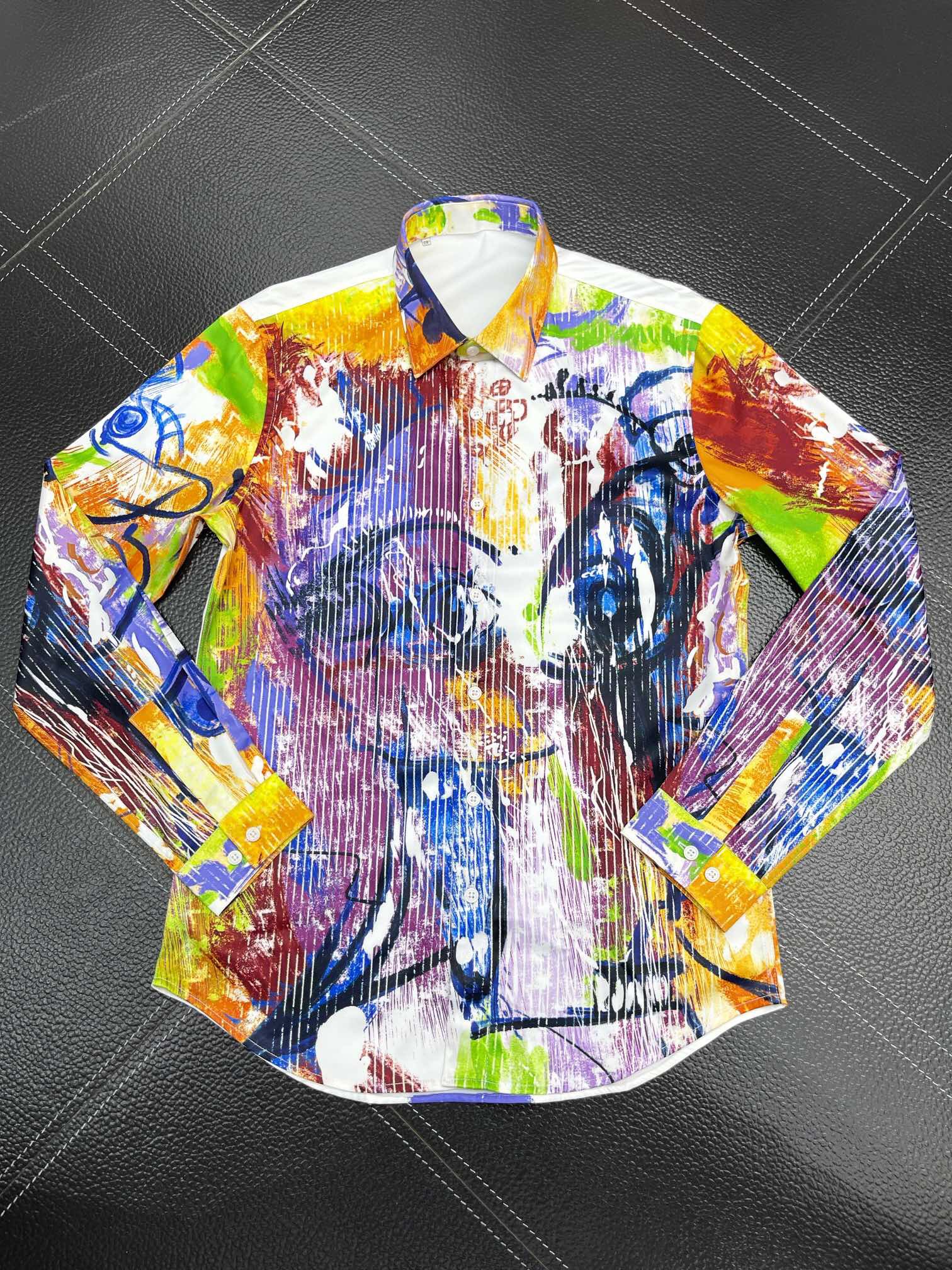 Mens Designer Shirts Brand Clothing Men Long Sleeve Dress Shirt Hip Hop Style High Quality Cotton Tops 1027, White
Mens Designer Shirts Brand Clothing Men Long Sleeve Dress Shirt Hip Hop Style High Quality Cotton Tops 1027, White