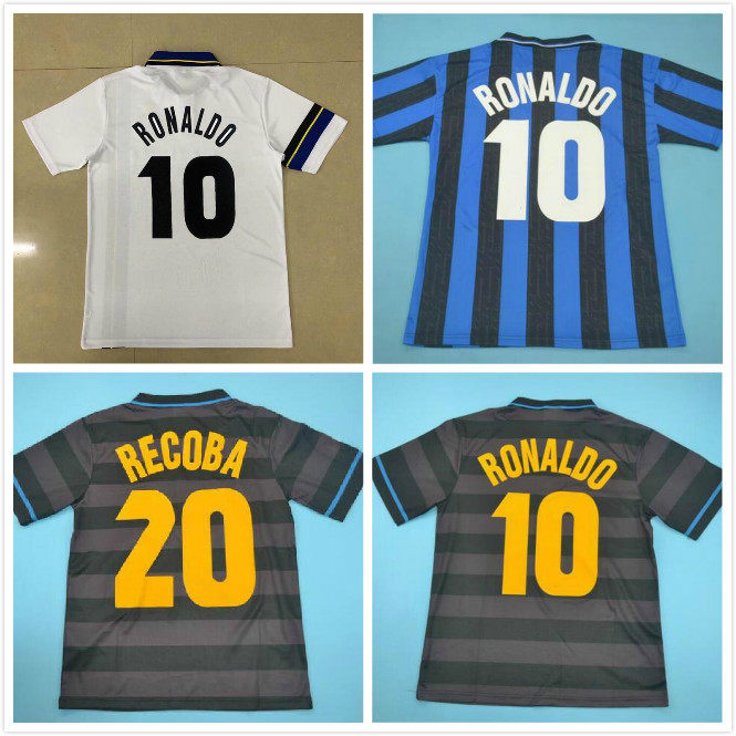 #10 RONALDO 1997 1998 Retro soccer jersey football shirt black 97 98 classic DJORKAEFF SIMEONE ZAMORANO home away Vintage Maglia da calcio, White
#10 RONALDO 1997 1998 Retro soccer jersey football shirt black 97 98 classic DJORKAEFF SIMEONE ZAMORANO home away Vintage Maglia da calcio, White