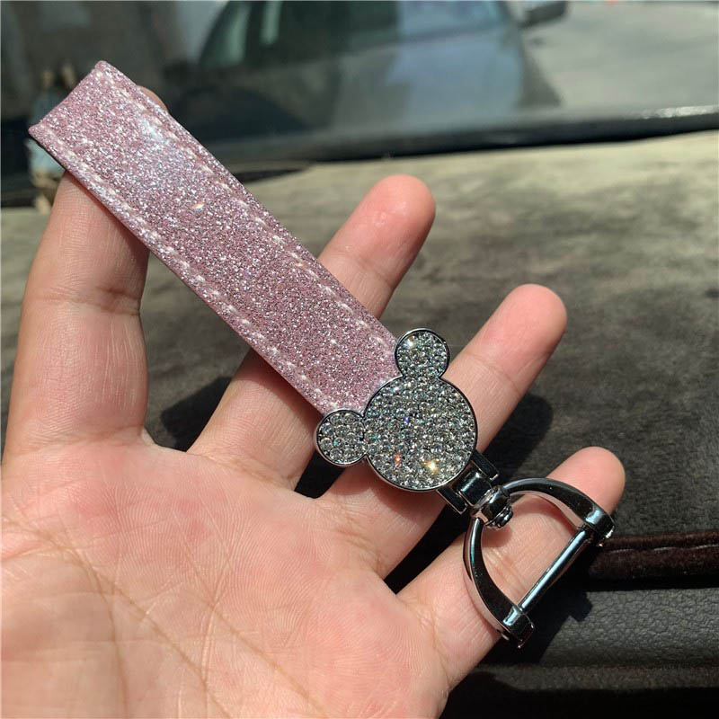 Mouse Diamond Design Car Keychain Favor Flower Bag Pendant Charm Jewelry Keyring Holder for Men Gift Fashion PU Leather Animal Key Chain Accessories
Mouse Diamond Design Car Keychain Favor Flower Bag Pendant Charm Jewelry Keyring Holder for Men Gift Fashion PU Leather Animal Key Chain Accessories