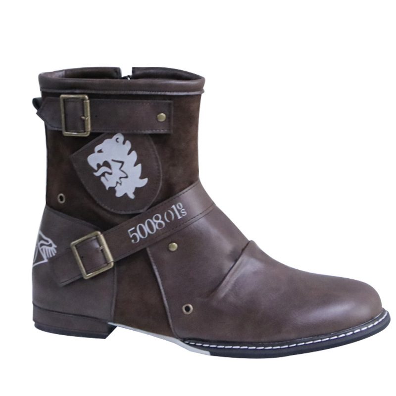 Men male PU leather man plus size ankle boots autumn warm matin shoe mens vintage zapatos de hombres personlizar zapatosSM0028