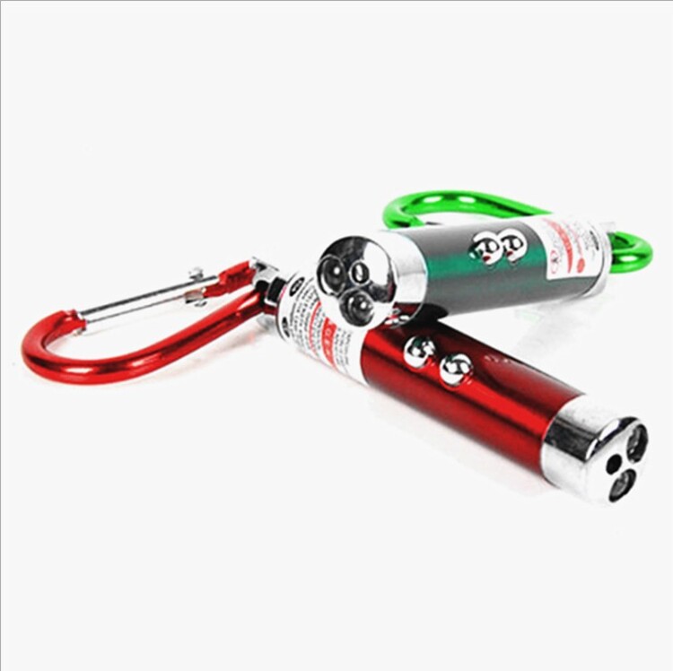 New Arrival Multi-functional Mini 3 in1 LED Laser Light Pointer Key Chain Flashlights Torch Flashlight Money Detector Light