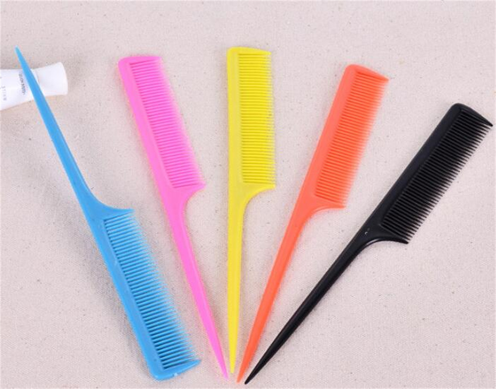 Hot Hair Brushes Plastic Rat Tail Styling Comb Anti Static Teasing for Back Combing Root Teasing Adding Volume Evening KD