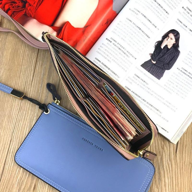 Wallets Women's Wallet Long Korean Fashion Zip Phone Case Purse Ultra-thin Clutch Large Capacity With Multiple Cards Coin Boutique