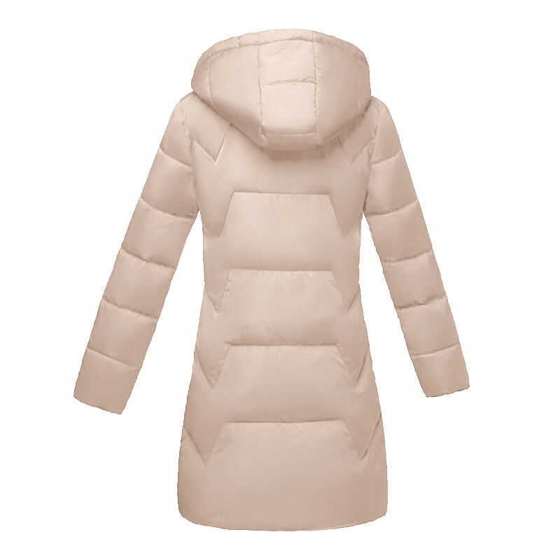 Autumn winter Jacket for women European Fashion black Coat Slim Women Cotton Down Parkas Female Jacket Hooded Outerwear 210819