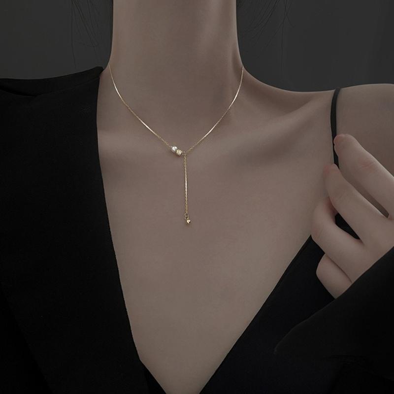 Chokers Fashion 925 Silver Pearl Round Pendant Necklace For Women Girls Korean Style Clavicle Chain Wedding Party Jewelry
Chokers Fashion 925 Silver Pearl Round Pendant Necklace For Women Girls Korean Style Clavicle Chain Wedding Party Jewelry