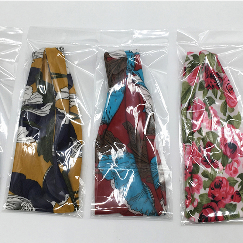 Sports Headband Women's Wide-sided Folding Printed Headbands Sweat Hair Accessories Yoga Fitness Scarf Sport Towel Diadema Deportiva Para Mujer